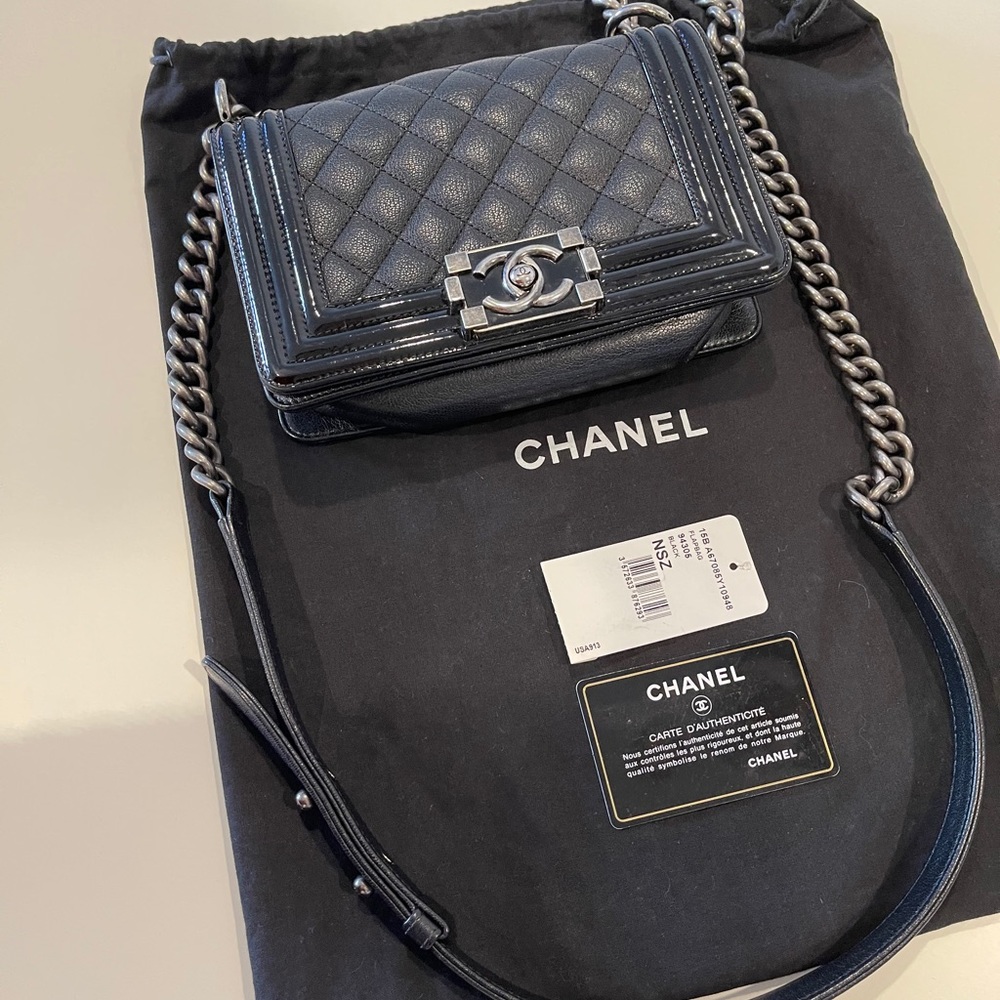 Authentic Chanel Small Boy Bag